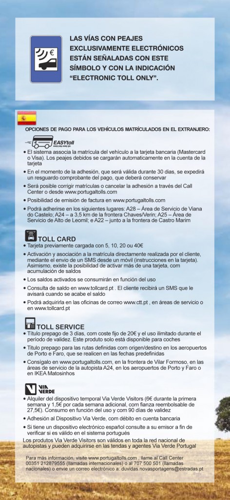 Autopistas de peaje en Portugal