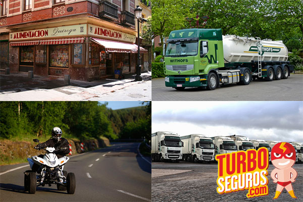 Encuentra tu seguro para tiendas, cabezas tractoras, flotas y quads